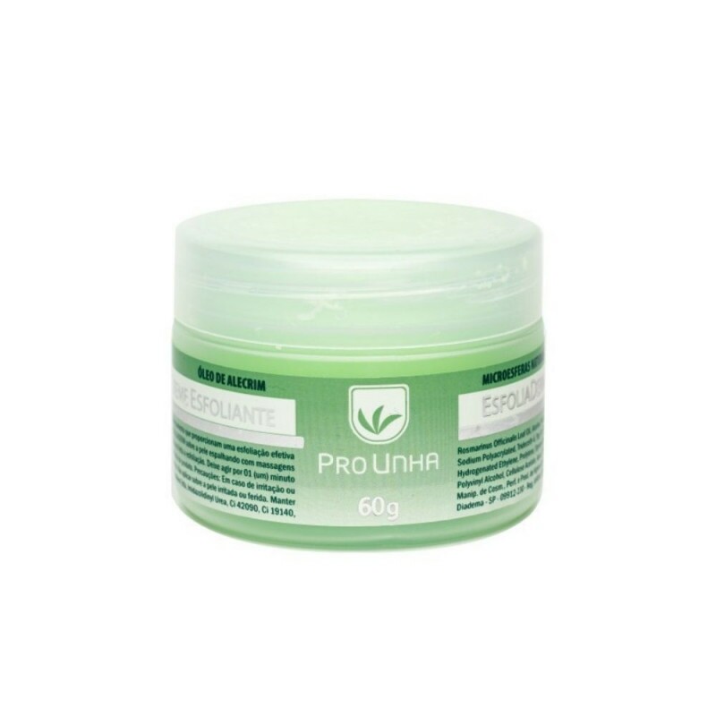 EsfoliaDerm 60g Pro Unha - Esfoliante Suave com Microesferas Naturais e Ação Antioxidante